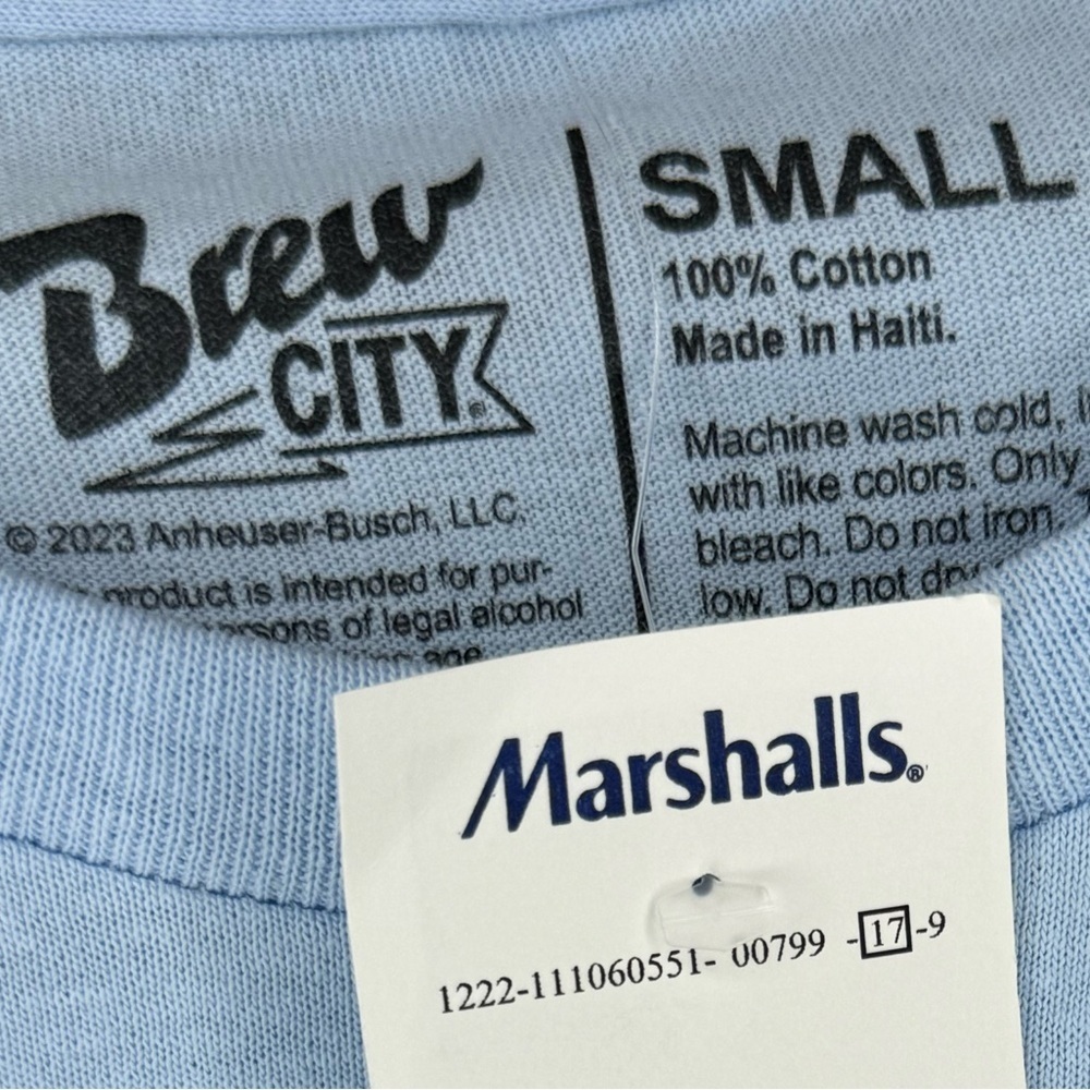 BUSCH  Small Light Brewed For The Rodeo T- Shirt Tee - Picture 3 of 3